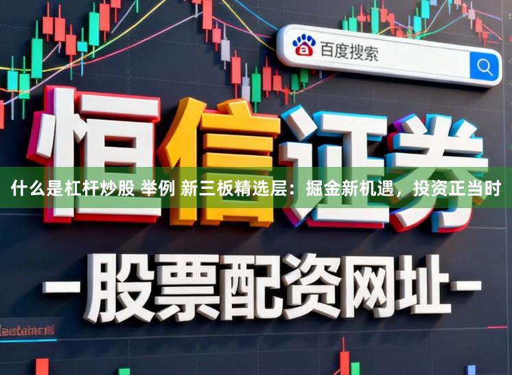 什么是杠杆炒股 举例 新三板精选层：掘金新机遇，投资正当时
